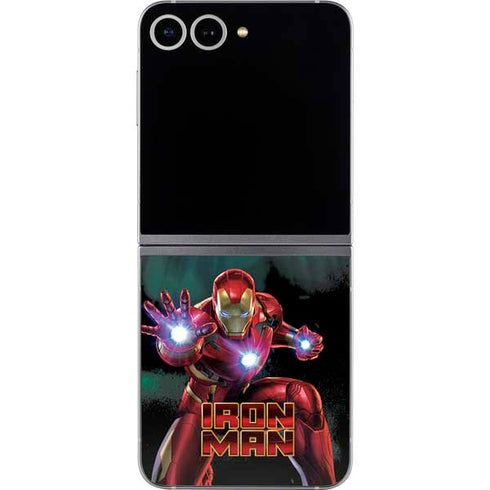 Marvel Iron Man Repulsor Blast Galaxy Z Flip6 Skin